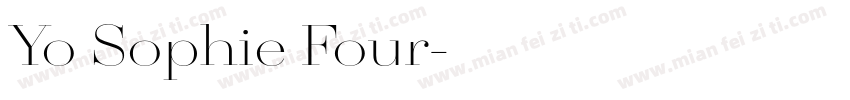 Yo Sophie Four字体转换